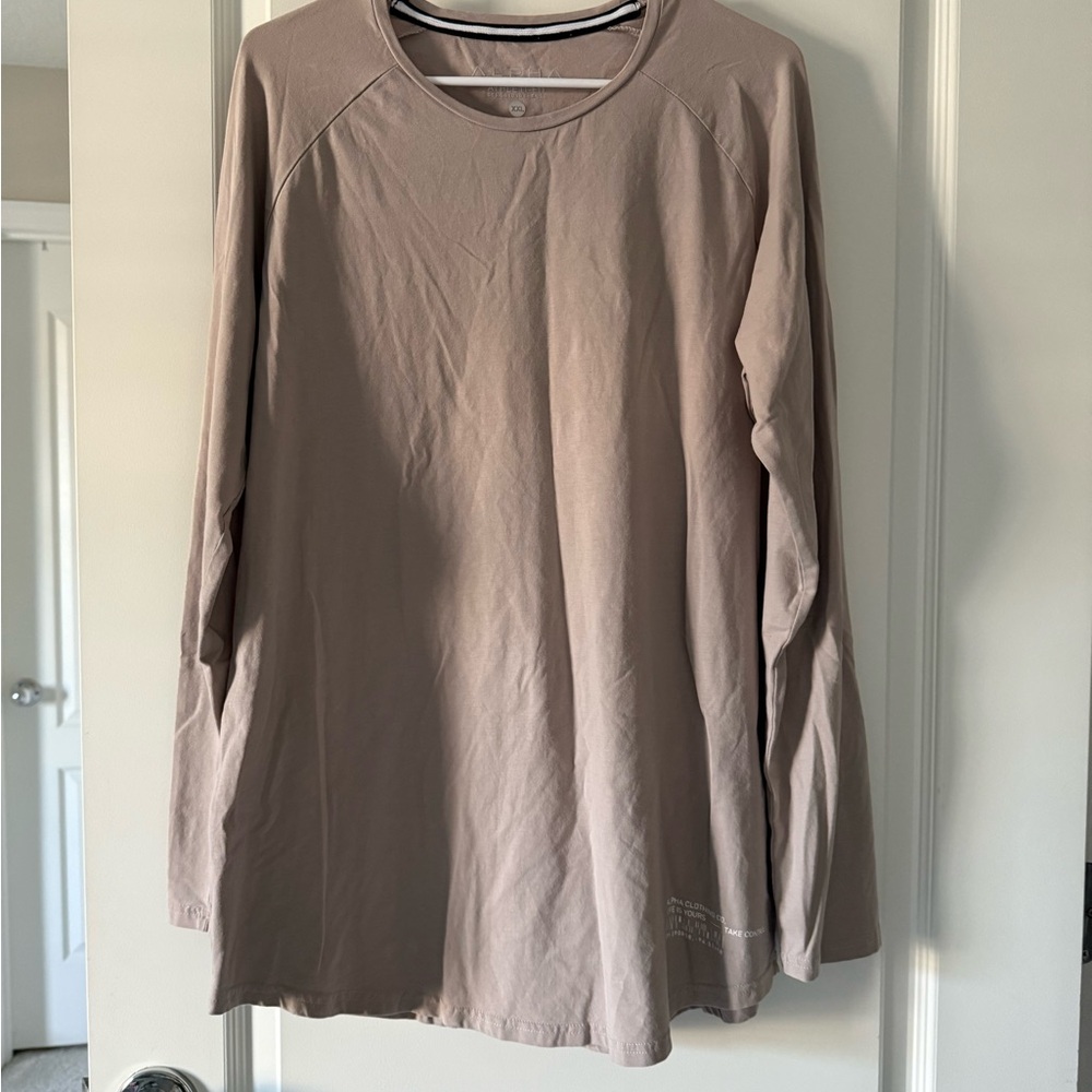 Men's Long Sleeve Tee - Taupe